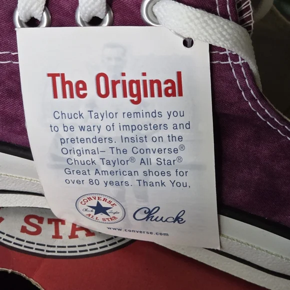 Converse Tie Dye Purple Low Top US Men's Size 11.5 Women's 13.5 EU 46 New in Box - Picture 10 of 12